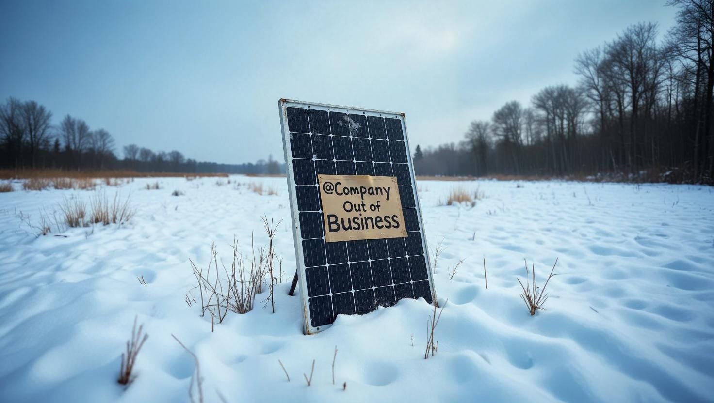 Solar company out of business