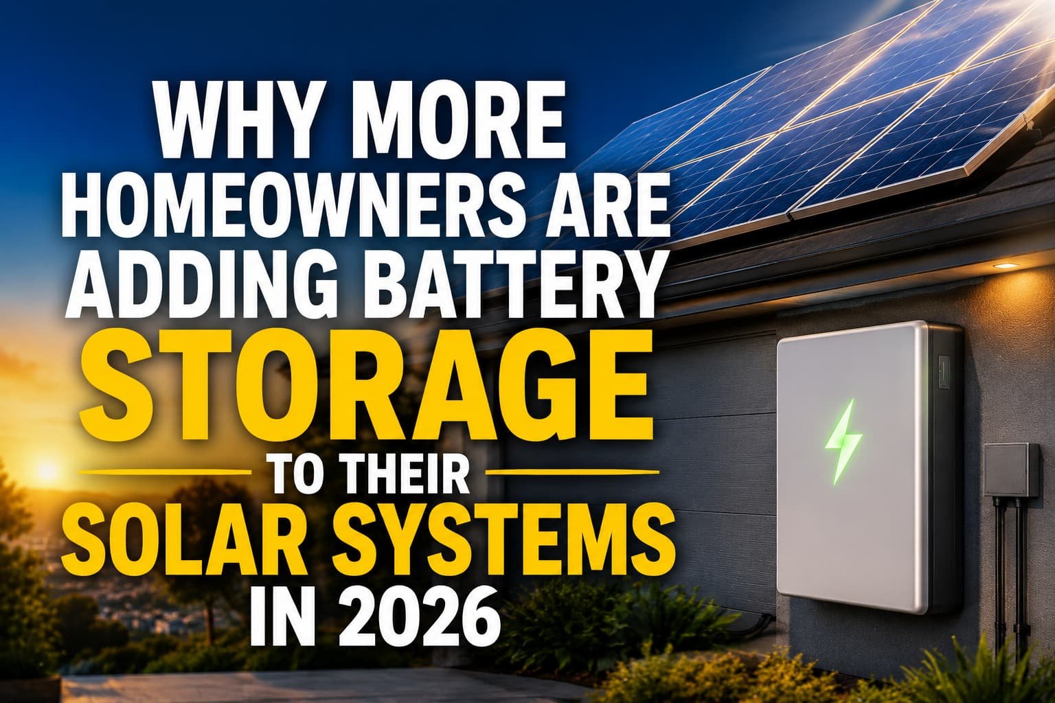 Solar Battery Storage
