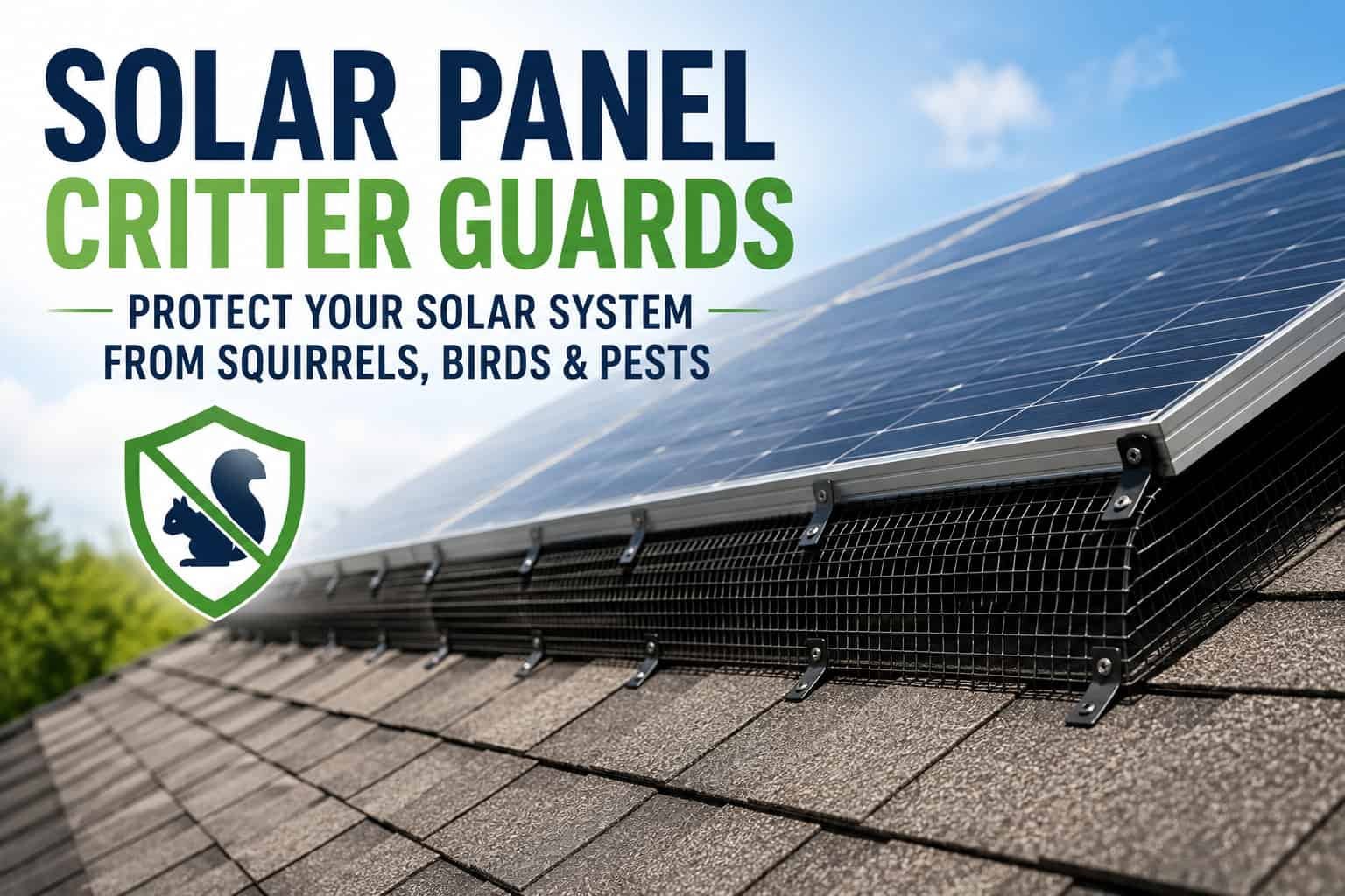 Solar Panel Critter Guard Installation NJ