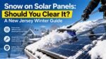 snow on solar panels
